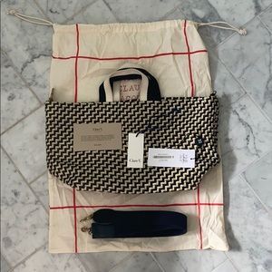 Clare V Bateau Handbag with crossbody strap